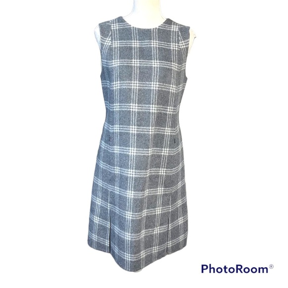 Theory Vent Front Shift Dress wool/cashmere Sz 6 - Picture 3 of 9